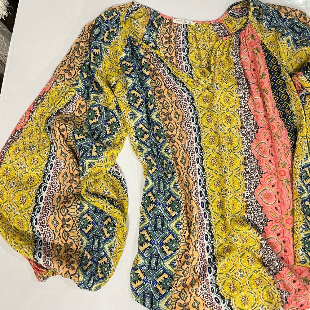 Lovestitch Multicolor Bohemian Blouse - Picture 13 of 15